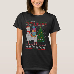 Llama Alpaca Suéter Feio de Natal