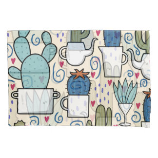 Llama Cactus: Design sem costura desenhada à mão