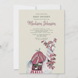 Llama | CHÁ DE FRALDAS | Pêssego | Convite