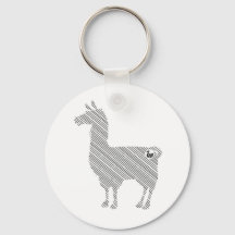 Llama Chaveiro striped
