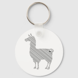Llama Chaveiro striped