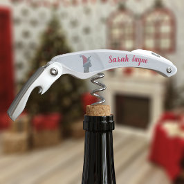 Llama em Santa Hat, nome de Corkscrew de Natal