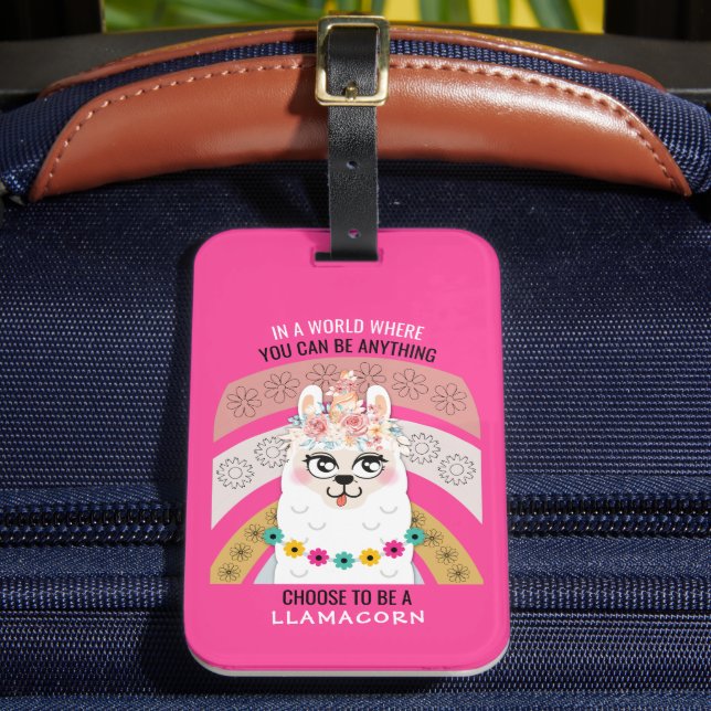 Llama | Escolha ser uma etiqueta de bagagem de mão (Frente Insitu 2)