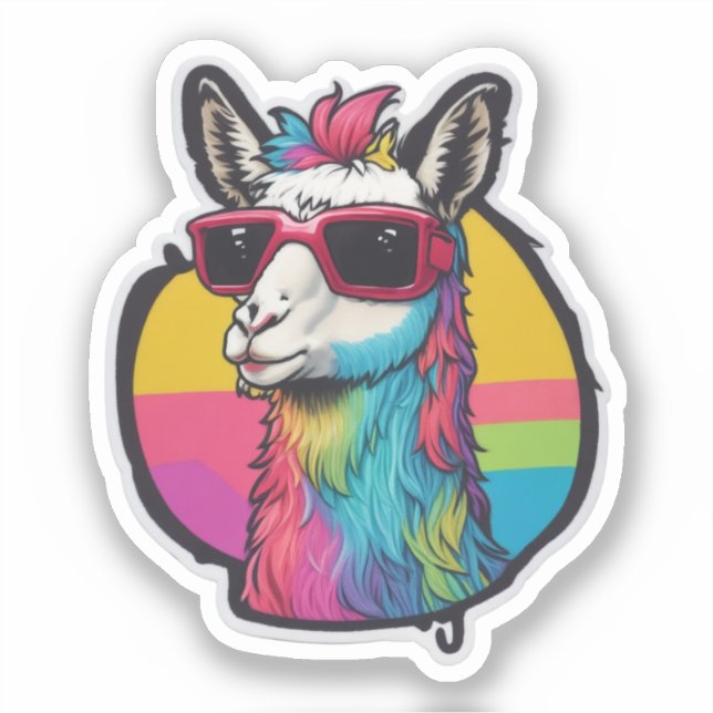 Llama Lovers Une Compre nosso adesivo (Frente)