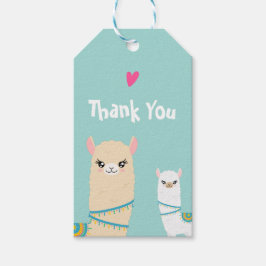 Llama Obrigado Etiquetas para presentes