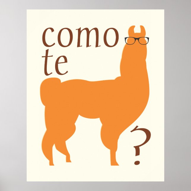 Llama Quote Poster Impressão: Como o lhama (Frente)