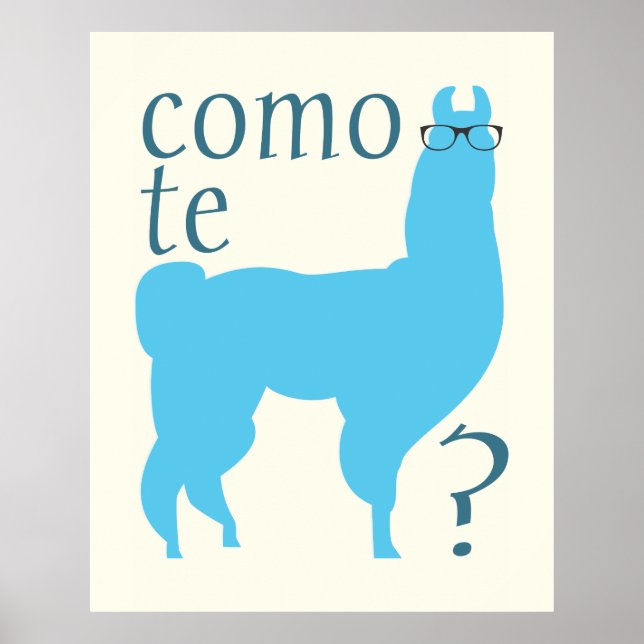 Llama Quote Poster Impressão: Como o lhama (Frente)