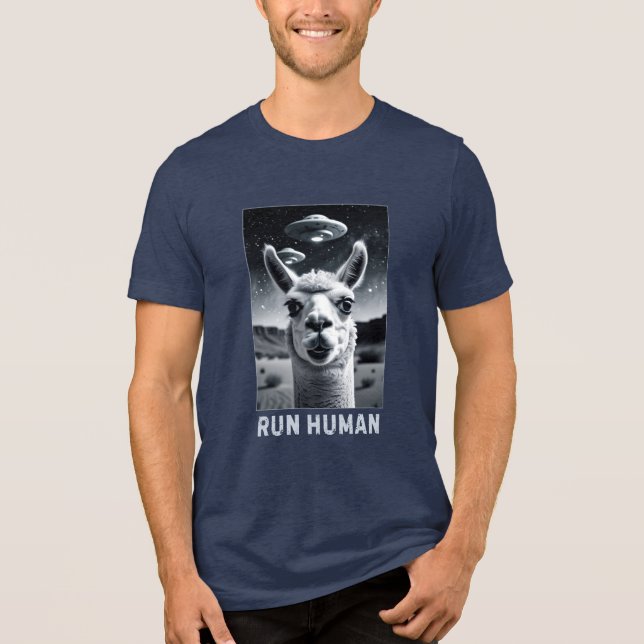 Llama Selfie OFO Divertido Quirky Art (Frente)