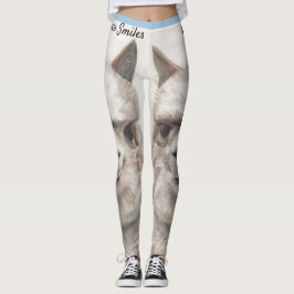 Llama Sorri com Leggings originais de arte