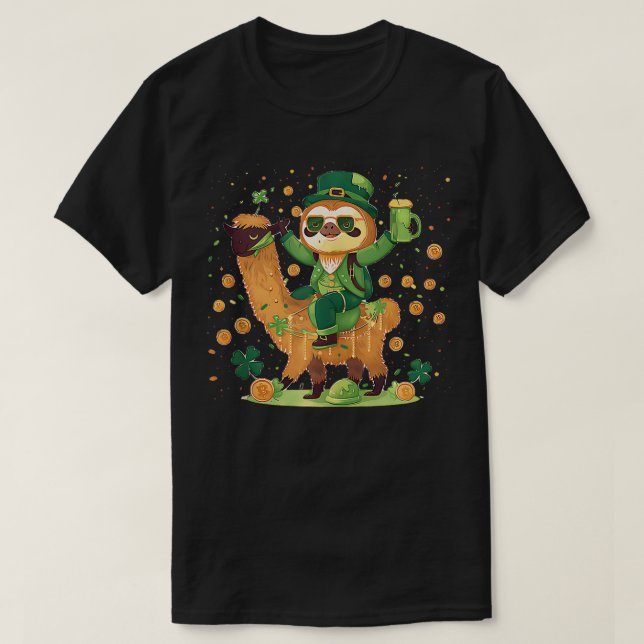 Llama St Patricks Beer Tank Top (Frente do Design)