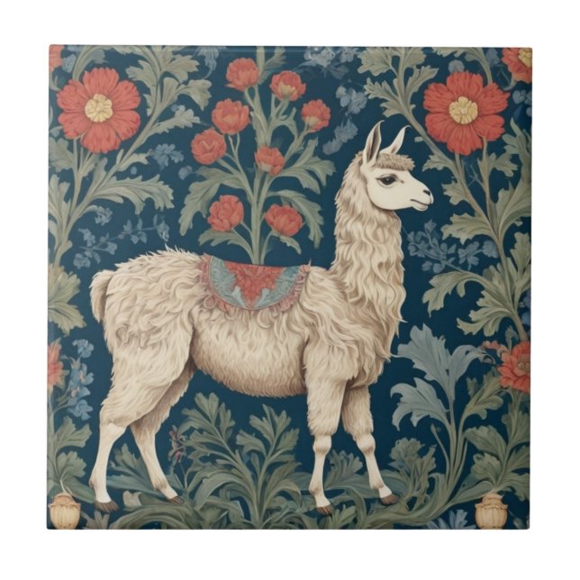 Llama William Morris estilo Direito face (Frente)