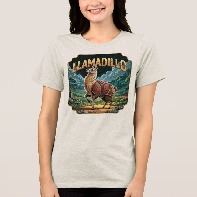 Llamadillo Ilustração Combo Criatura Funny (Frente)