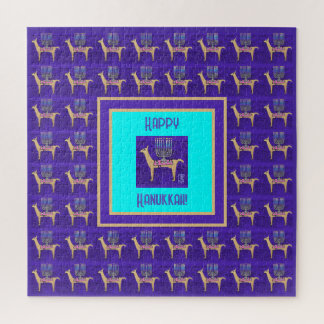 Llamas Caprichosas Feliz Hanukkah Quebra-Cabeça 20