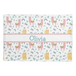 Llamas Cats Alapaca Nome Rosa Animais Boho