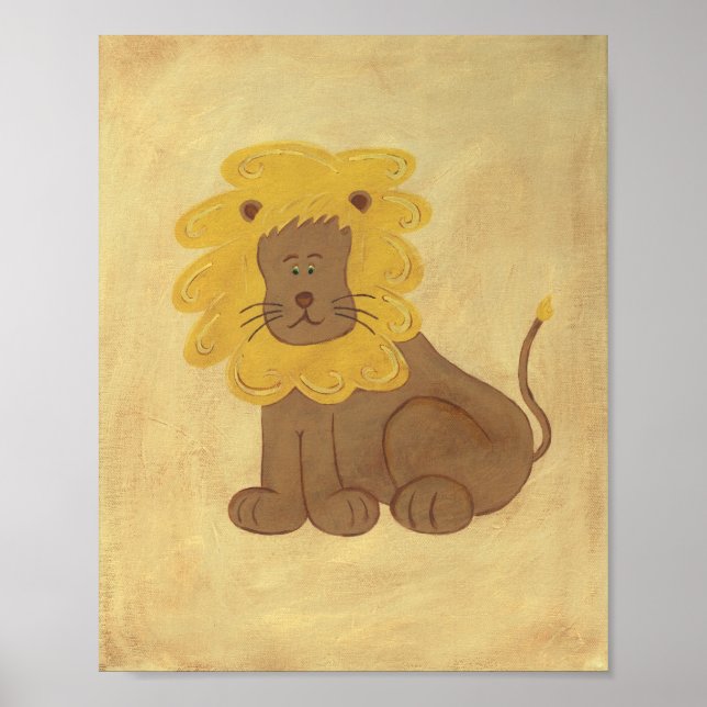 Lloyd the Lion Nursery Art - IMPRESSÃO (Frente)