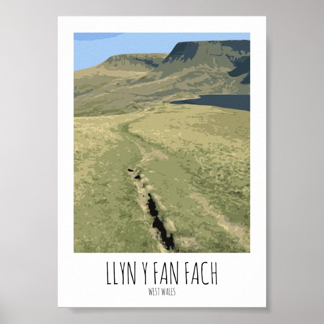 Llyn Y Fan Fach - Estilo de Poster da ferrovia Imp (Frente)