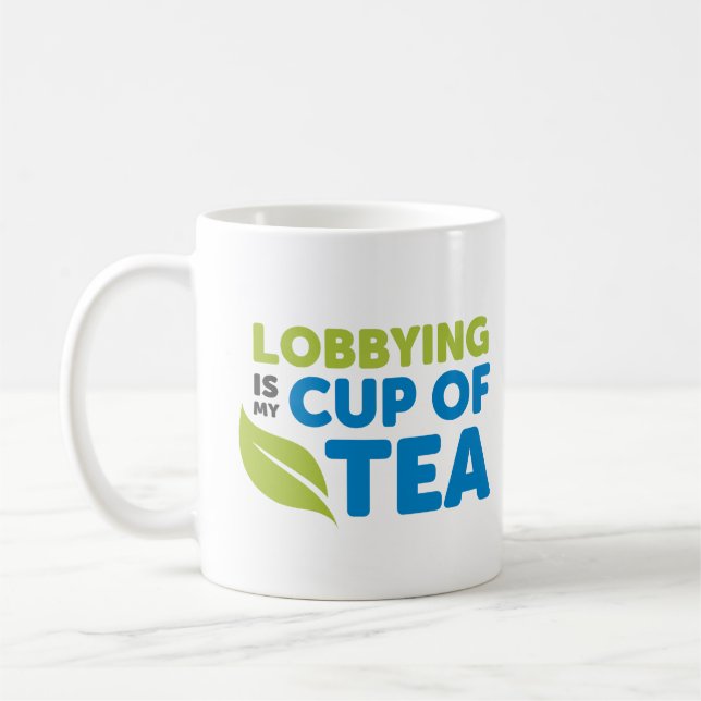 Lobbying é minha xícara de chá Mug (Esquerda)