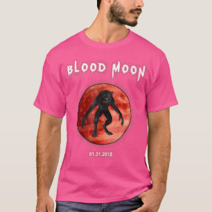 Lobisomem da Lua Sanguínea Camisa Eclipse Lunar As