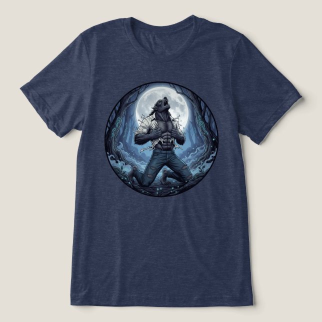 Lobisomem Rasga Camisa (Design frontal)
