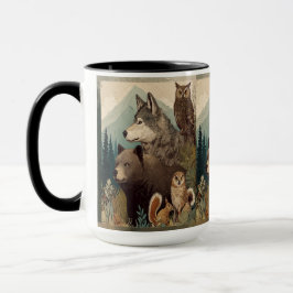 Lobo Acessível : Caneca da Vida Selvagem
