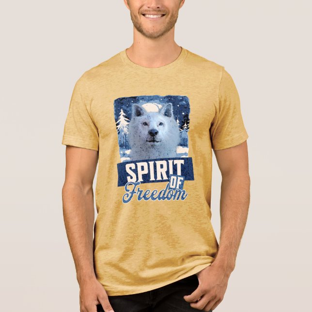 Lobo Ártico Espírito de Liberdade Desenho da Vida  (Frente)