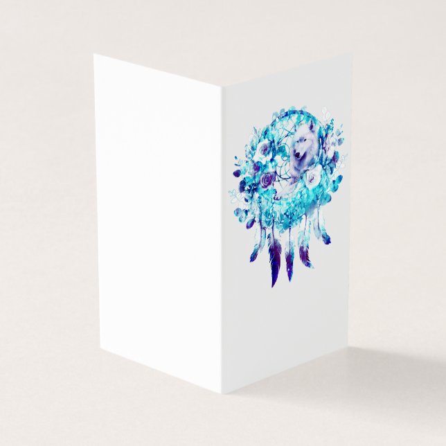 Lobo Branco Dreamcatcher Blue Floral (Exterior)