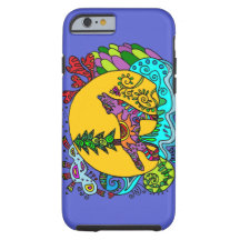 Lobo Caleidoscópio em Azul