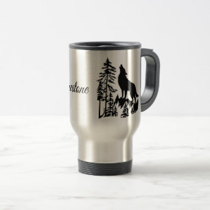 Lobo caneca de viagem-Yellowstone