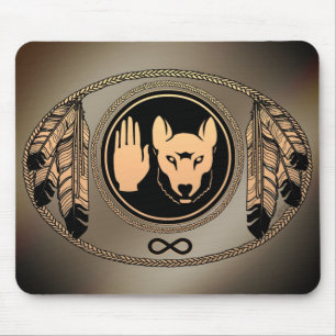 Lobo das Primeiras Nações doa o Mousepad de Arte