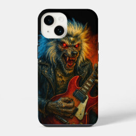 Lobo de Metal Pesado tocando Violão