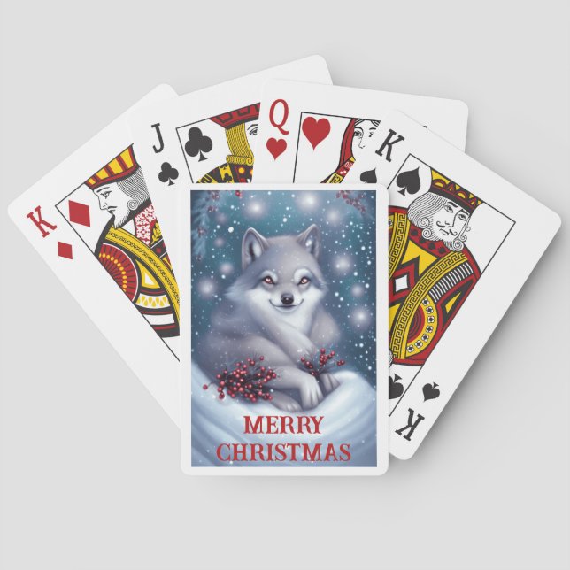 Lobo de Natal - Cartas de Baralho (Verso)