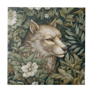 Lobo-do-art nas folhas