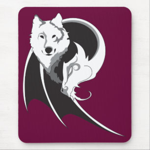 Lobo & dragão Mousepad