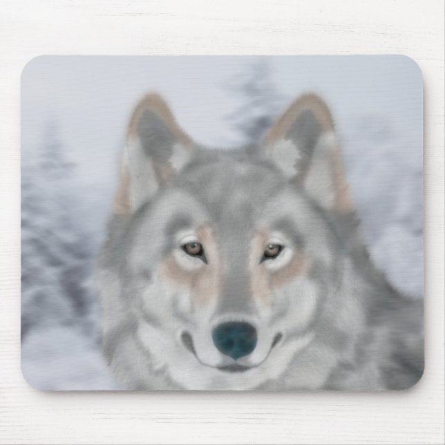 Lobo (é você meu amigo?) Mousepad (Frente)