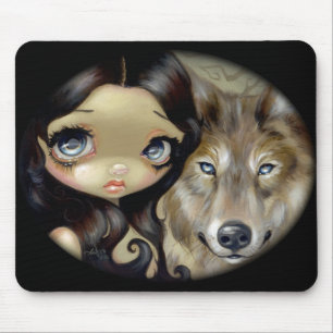 "Lobo Eyed prata" Mousepad