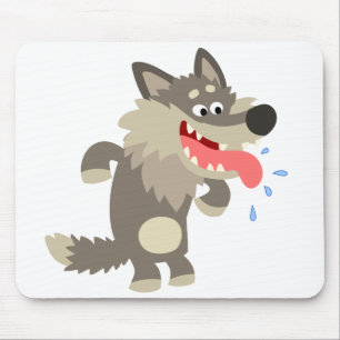 Lobo Famished bonito Mousepad dos desenhos