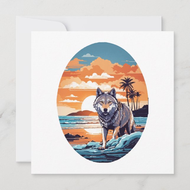 Lobo na Praia (Frente)