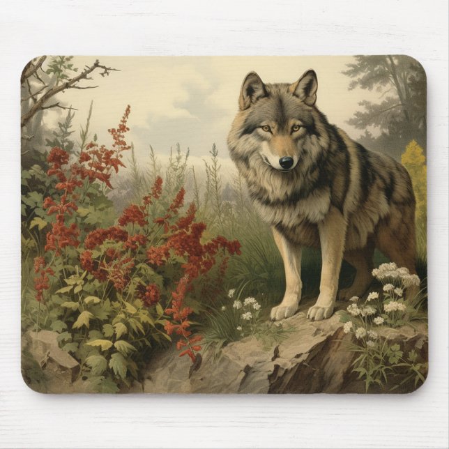 Lobo no Mousepad Glen (Frente)