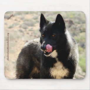 Lobo preto Mousepad