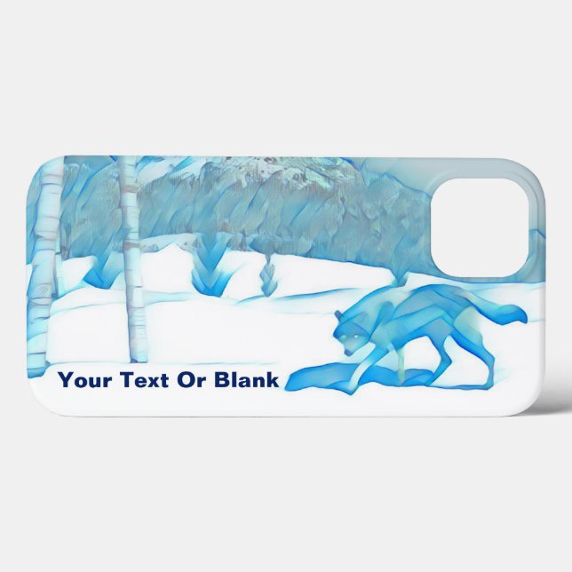 Lobo Solitário Na capas de iphone De Caseiros (Verso (horizontal))