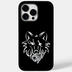 Lobo Tribal Negro e Branco