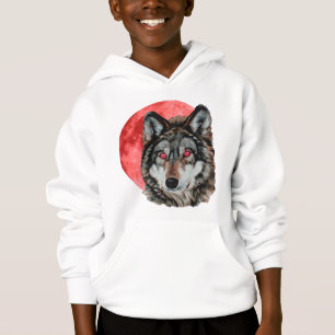 Lobo vermelho da lua