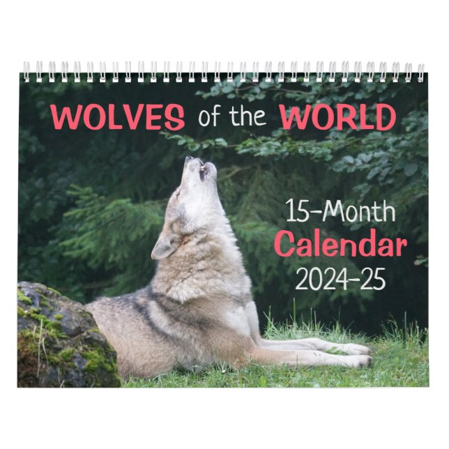 Lobos do Mundo 15 Mo. Calendário 2024-25 (Capa)