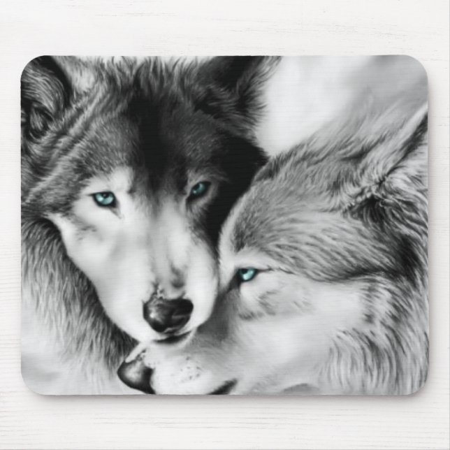 Lobos no amor Mousepad (Frente)