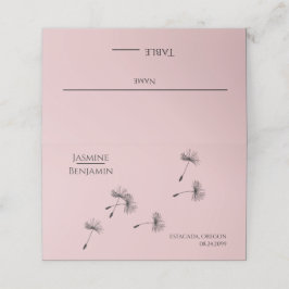 Local de Casamento de Dandelion Whimsical / Cartão