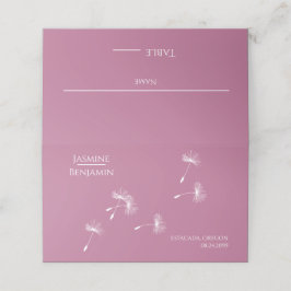 Local de Casamento de Dandelion Whimsical / Cartão