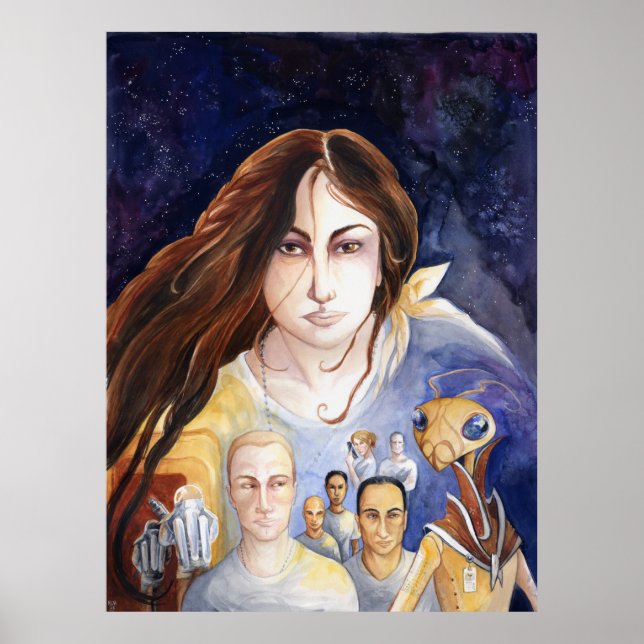 Localiza o Poster da Marinha Espacial (Frente)