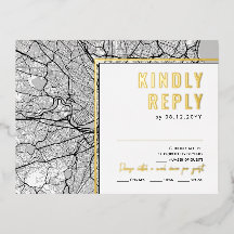 Localizador de Boston Love | RSVP — Placa de respo