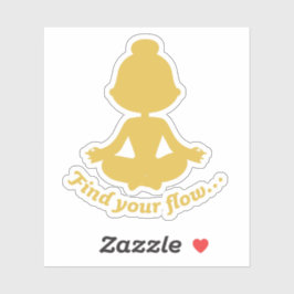 Localize seu adesivo de fluxo (amarelo)