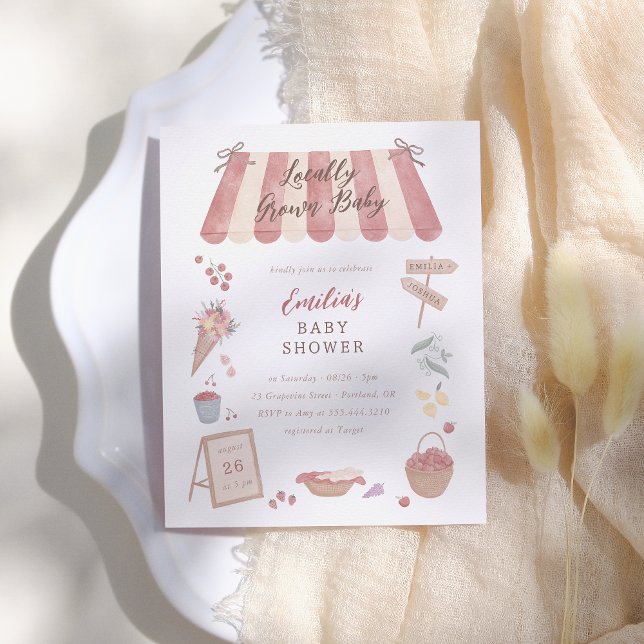 Locally Grown Farmer's Market Baby Shower Budget (Criador carregado)